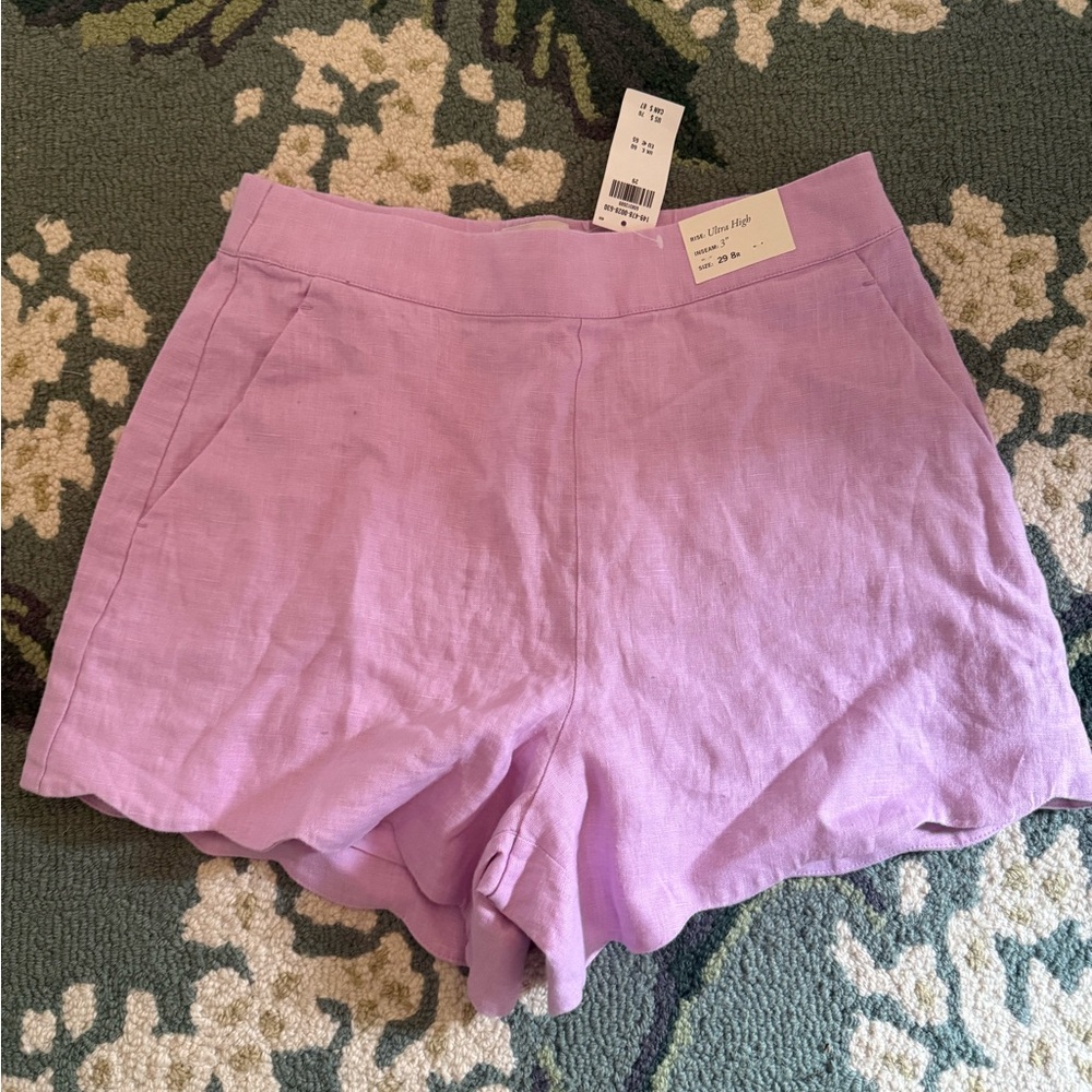 Abercrombie & Fitch High Waist Lavender Shorts